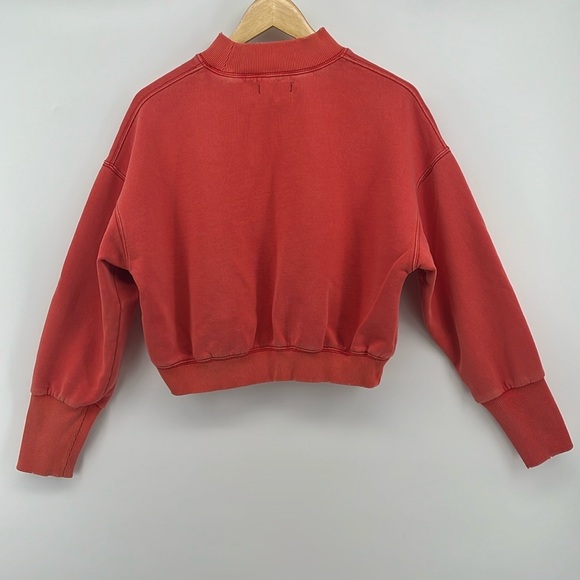 Free People We the Free Nikki Oversized Crewneck Sweatshirt Size Small - Picture 6 of 12